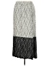 Cato Chevron-herringbone Silver Casual Skirt Size 24W - photo 2