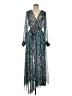 Spy Zone Exchange 100% Polyester Teal Casual Dress Size 7 - photo 1