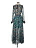 Spy Zone Exchange 100% Polyester Teal Casual Dress Size 7 - photo 2
