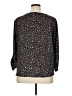 West Kei 100% Polyester Animal Print Black 3/4 Sleeve Blouse Size XL - photo 2
