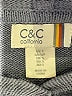 C&C California Stripes Gray Pullover Sweater Size S - photo 7