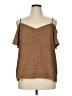 Shein Curve Brown Sleeveless Blouse Size 16 Plus (2) - photo 1