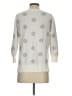 Ann Taylor LOFT Outlet 100% Cotton Polka Dots Silver Ivory Pullover Sweater Size S - photo 2