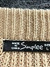 Simplee 100% Acrylic Tan Casual Skirt Size L - photo 4