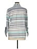 Cato 100% Cotton Stripes Gray Long Sleeve Blouse Size XL - photo 2