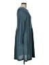 Unbranded Solid Teal Casual Dress Size L - photo 4