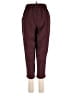 Active Solid Burgundy Casual Pants Size S - photo 2