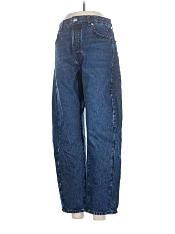 Madewell Pieced Barrel-Leg Jeans in McKinney Wash (view 1)