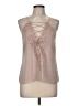 WAYF 100% Polyester Tan Sleeveless Blouse Size M - photo 1