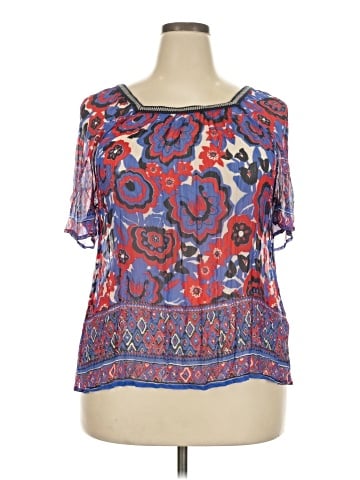 Lucky Brand Short Sleeve Blouse (view 1)