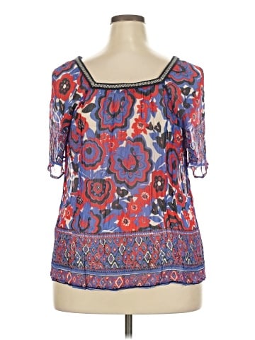 Lucky Brand Short Sleeve Blouse (view 2)