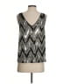 Ella Moss 100% Polyester Silver Tank Top Size S - photo 2