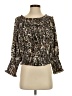 Patrizia Luca 100% Polyester Brown Long Sleeve Blouse Size S - photo 1