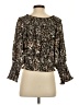 Patrizia Luca 100% Polyester Brown Long Sleeve Blouse Size S - photo 2