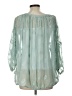 Zoa 100% Polyester Teal 3/4 Sleeve Blouse Size L - photo 2