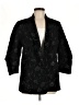 Chico's 100% Polyester Paisley Black Blazer Size Med (1) - photo 1