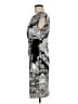 Connected Apparel Graphic Gray Casual Dress Size 6 - photo 5