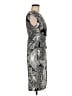 Connected Apparel Graphic Gray Casual Dress Size 6 - photo 4