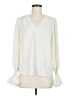 Aqua 100% Polyester Ivory Long Sleeve Blouse Size M - photo 1