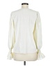 Aqua 100% Polyester Ivory Long Sleeve Blouse Size M - photo 2