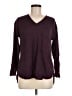 Poetry 100% Alpaca Burgundy Wool Pullover Sweater Size 8 - photo 1