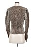 FRAME 100% Silk Tan Long Sleeve Top Size S - photo 2