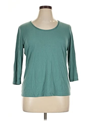 Christopher & Banks 3/4 Sleeve T-Shirt (view 1)