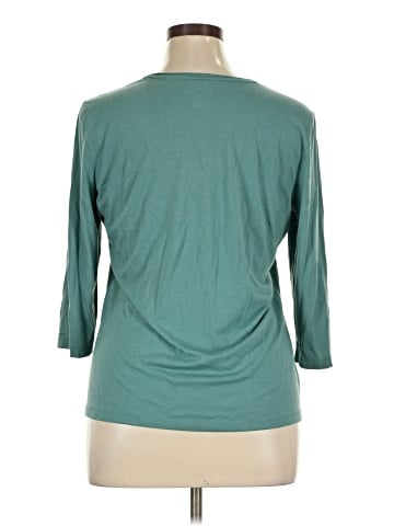 Christopher & Banks 3/4 Sleeve T-Shirt (view 2)