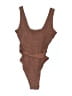 Old Navy Solid Brown One Piece Swimsuit Size M - photo 1