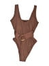 Old Navy Solid Brown One Piece Swimsuit Size M - photo 2