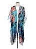 Soft Surroundings 100% Polyester Blue Kimono Size Sm - Med Petite - photo 1