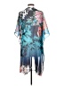 Soft Surroundings 100% Polyester Blue Kimono Size Sm - Med Petite - photo 2