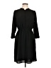 H&M Solid Black Casual Dress Size 10 - photo 1
