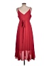 Lulus 100% Polyester Red Cocktail Dress Size L - photo 2