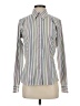 Eddie Bauer Stripes Silver Long Sleeve Blouse Size P (petite) - photo 1