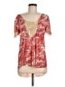 Sundance Red Short Sleeve Blouse Size M - photo 1