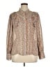 Lulus Tweed Brown Long Sleeve Blouse Size XL - photo 1