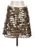 BCBGMAXAZRIA 100% Polyester Metallic Silver Formal Skirt Size XS - photo 1