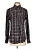 Covington 100% Cotton Plaid Black Long Sleeve Button-Down Shirt Size S - photo 1