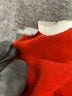 Neiman Marcus 100% Cashmere Color Block Red Cashmere Pullover Sweater Size XS - photo 8