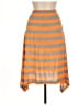 Lagaci Stripes Orange Casual Skirt Size M - photo 1