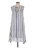 Hem & Thread 100% Rayon Stripes Gray Casual Dress Size S - photo 2