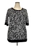 Bobbie Brooks Black Short Sleeve Top Size 2X - photo 1