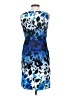 Nine West Graphic Blue Cocktail Dress Size 2 (petite) - photo 2