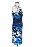 Nine West Graphic Blue Cocktail Dress Size 2 (petite) - photo 4