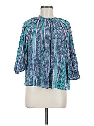 Tucker 3/4 Sleeve Silk Top (view 1)