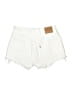 Levi's 100% Cotton White Denim Shorts Size 28 waist - photo 2