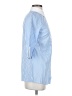 J. Peterman 100% Cotton Blue 3/4 Sleeve Button-Down Shirt Size 0 - photo 4