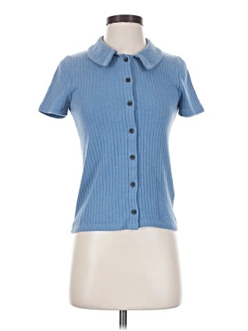 Madewell Ribbed Polo Button-Front Tee (view 1)