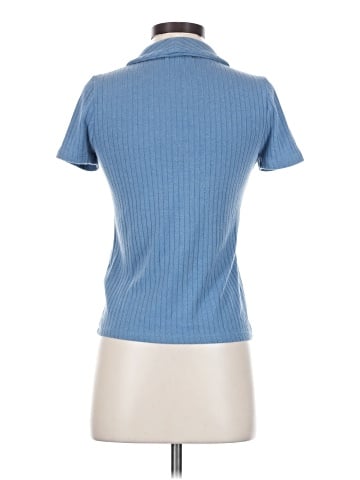 Madewell Ribbed Polo Button-Front Tee (view 2)